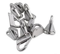 Marine Boat Spring Locked Hook 316 Steel 10-Pack | Spring-loaded self-closing gate, quick connect disconnect, secure rope attachment, boat hardware