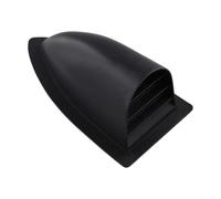 Marine Boat Ventilation Cover, Waterproof Yacht Roof Vent with Angled Mesh Structure for Optimal Airflow and Moisture Protection, Robust Plastic Construction, Black