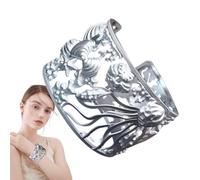 Marine Bracelet for Women | Decorative Cuff Bracelet - Stylish Wide Cuff Bangle for Wives Mothers, Decorative Wrist Charm Jewelry