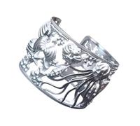 Marine Bracelet for Women,Decorative Cuff Bracelet | Stylish Wide Cuff Bangle for Wives Mothers, Decorative Wrist Charm Jewelry