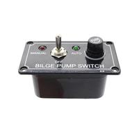 Marine Button Panel | On Off Control with Fuse, Rocker Button Panel for Yacht - for Camper Yacht Boat Truck Pump