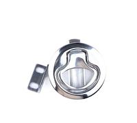 Marine Cam Lock, Marine Floor Lock Floor Buckle Handle Ring 316 Stainless Steel Deck Box Cover Key Door Lock, Marine Hardware,Corrosion-Resistant