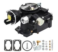 Marine Carburetor for Mercruiser Carburetor 3.0L 2.5L 2 Barrel Carb 4CYL Engine 3310-8M0045397 864940A01 Black Mercarb, w/Electric Choke Jet Long Linkage Gasket, Base Bolt Pattern is 3 3/4 X 2 inches