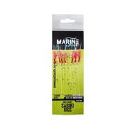 Marine Cast 7 hooks sabiki rigs/Mackerel feathers (5/10 pack) (Krill Flasher(5pack))