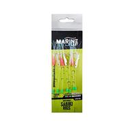 Marine Cast 7 hooks sabiki rigs/Mackerel feathers (5/10 pack) (Mini Hokkai(5pack))
