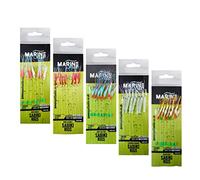 Marine Cast 7 hooks sabiki rigs/Mackerel feathers (5/10 pack) (Mixed 5 (1 each))