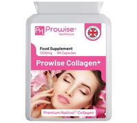 Marine Collagen with Hyaluronic Acid 1100mg | 90 Collagen Capsules High Strength for Women & Men | Vitamins C, E, B2, Biotin, Copper, Zinc & Iodine | Collagen Supplements Made in The UK by Prowise