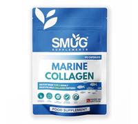 Marine Collagen 1200mg - Type 1 Peptides - 90 Capsules - 30 Day Supply - Made in Britain - SMUG Supplements