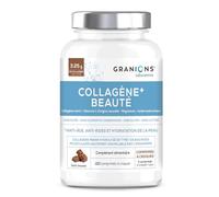 Marine Collagen + Beauty Granions Collagen and Hyaluronic Acid + Vitamin C + Acerola - Marine Collagen Food Supplement - Collagen Peptides - Chocolate Flavour - 120 Chewable Tablets