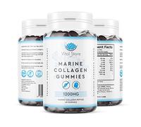 Marine Collagen & Biotin Gummies 2 MONTH SUPPLY - 1200MG Per Serving - 60 High Strength Berry Sugar Free Gummies - Hydrolysed Collagen & Biotin