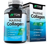 Marine Collagen Capsules 1400mg with Hyaluronic Acid, High Strength Collagen Supplement, Hydrolyzed Collagen Supplement for Women and Men (Not Collagen Powder or Tablets)