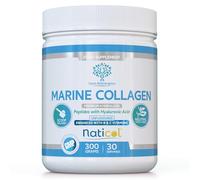 Marine Collagen Hydrolysed Peptides with Hyaluronic Acid & D-Biotin - 300g/30 Servings - Unfavoured & Totally Neutral Taste and Smell with Added C & B Vitamins - Exclusively Naticol® Marine Collagen