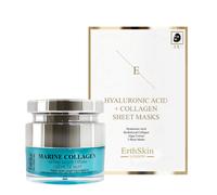 Marine Collagen Night Cream 50ml + HA Sheet Mask -3Sheets Erth Skin London White 50ml
