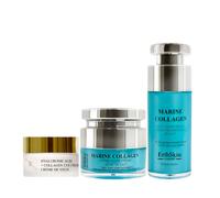 Marine Collagen Night Set: Cream + Pro Age Eye Cream 20 ml + Serum 60ml Erth Skin London Blue One Size