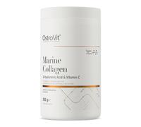 Marine Collagen Powder [500 g] Premium Sea Collagen for Drinking Hydrolysate, Fish Collagen Peptides Type 1 with Hyaluronic Acid and Vitamin C, Mango Flavour with Pineapple OstroVit