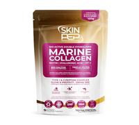 Marine Collagen Powder for Women & Men - SkinPep 150g Bio-Active Type 1 & 3 Wild Caught Peptides | Clean Light Taste | Vitamin C, Biotin & Hyaluronic Acid | Hair, Skin & Nails | 10,000mg 15 Servings