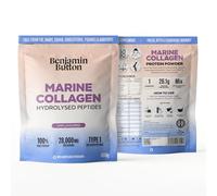 Marine Collagen Powder - Hydrolysed Peptides from Wild-Caught Fish - 93% Protein - High in Glycine & Proline - Keto & Paleo Friendly, 400g - Hair, Skin, Joint & Bone Support Benjamin Button