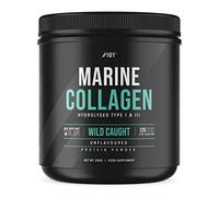 Marine Collagen Powder Supplement - 200g - Wild-Caught Canadian Marine Collagen - Unflavoured - Types 1 & 3 Hydrolysed Collagen Peptides - 17 Day Supply - by Alpha01®