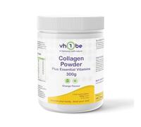 Marine Collagen Powder with Hyaluronic Acid & Vitamins - Orange Flavour | High Absorption Hydrolysed Collagen for Skin, Hair & Nails | 300g by vh1be