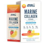 Marine Collagen Sticks 10000mg - Strawberry Lemonade - 10 Sticks Applied Nutrition Blue 120g