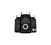 Marine Collagen Supplement 2400mg - 120 Capsules with Hyaluronic Acid and Vitamin C - Premium Type 1 Hydrolysed Collagen Tablets for Women and Men -