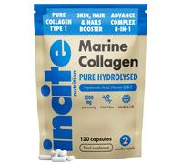 Marine Collagen Supplements for Women & Men 1200mg | 120 High Strength Marine Collagen Capsules | Pure Superior Type 1 Hydrolysed with Hyaluronic Aci