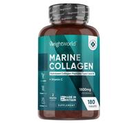 Marine Collagen Tablets 1800 mg 180 Tablets Ideal for Skin, Bones and Joints WeightWorld UK