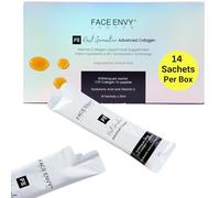 Marine Collagen with Hyaluronic Acid + Vitamin C - Best Collagen for Wrinkles - World First! - Strong 8000mg TRIPEPTIDE - Anti-Ageing, Skin, Hair Nails - Fruit Flavour 14x21ml
