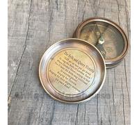 Marine Collection Mart Handmade Nautical Antique Brass Pocket Compass Maritime Camping, Hiking Compass