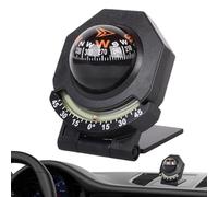 Marine Compass - Illuminated Car Compass Adjustable Boat Compass | Car Navigation Compass Tool Portable Marine Compass Car Decoration with Inner Meter