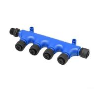 Marine Connector M125P 37 Way T Splitter for NMEA 2000 Backbone Drop, Plastic and Brass Build, Threaded Locking with 12mm Threa 4A Current (1 male to 5 female)