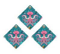 Marine Creatures for Navigation Car Air Freshener, 3 Pcs Rhombus Hanging Air Freshener Cards, Long Lasting Fragrance Scented Cards for Car, Home, Office White-style