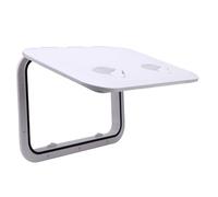 Marine Deck Access, 17.3x12.4 Inch Black Rectangle Boat Lid with Non Slip Surface and Rubber Seal, for Yacht RV Truck Vent Accessories (White)