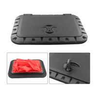 Marine Deck Square Hatch 35x25cm Pull-Out Handle | Pull-out handle design, 35x25cm outer size, fits for kayak and for canoe decks, for durable black plastic construction