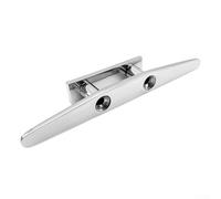 Marine dock deck rope cleat made from 316 stainless steel, designed for secure rope anchoring and long lasting durability on boats and docks, in 4 inch, 5 inch, 6 inch (6 inch)