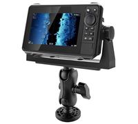 Marine Electronic Fish Finder Mount - Multi Hole Pattern Swivel Base Holder For Kayak Canoe Boat Tire | Quick Release Heavy Duty Nylon Bracket Universal GPS Monitor Stand Outdoor Fishing Equipment