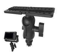 Marine Electronics Mounting Plate - 360° Rotating Fish Finder Stand With Fit, Durable Nylon And Stainless Steel Construction | Easy Installation For Kayaks, Canoes, And Boats, Compatible Wit