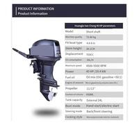 Marine Engine 2 Stroke 40HP Outboard Powerful Performance(2stroke 40hp short)