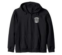 Marine Engineer Anchor Piston Propeller Maritime Design Zip Hoodie