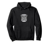 Marine Engineer Anchor Propeller Maritime Engineering Design Pullover Hoodie
