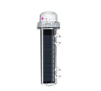 Marine Flashing Light, Solar Powered Night Fishing Light, Waterproof Signal Lamp, Intelligent Control Sensing for Kayak Yacht