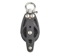 Marine For Rigging Sailing Block 35mm with Swivel and Becket, Crafted from T316 Stainless Steel Providing Strength and Smooth Line Handling
