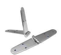 Marine Grade 316 Stainless Steel Casting Hinge Compatible with Boats 200 X 38mm 6 Hole Cast Strap Deck Hinge