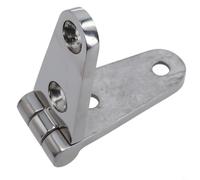 Marine Grade 316 Stainless Steel Heavy Duty Strap Butt Hinge with 4 Fixing Holes for Hatch Door Locker Cabinet Deck or Tool Box, High Polished Resistant for Boat Yacht