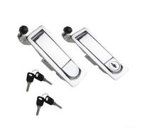 Marine Grade Compression Latch with Keys for Boat | Zinc alloy construction, rust resistant, raised trigger design, includes 4 keys, 2-pack value set