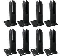 Marine Grade Pool Fence Railing Clamp - Square Spigot Balustrade Post Clamps Heavy-Duty Black Ideal for Coastal & Inland Projects Pack of 8