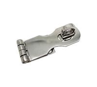 Marine Grade Stainless Steel Door Hasps Heavy Duty Swivel Safety Hasp with TurningPadlock Eye Mount Quick Installation Boats Security Hardware Stainless Steel Hasp Marine Grade Hardware Boats Lock