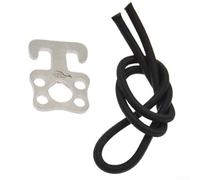 Marine Grade Stainless Steel Sidemount Bungee Loop Kit With Elastic Rope For Scuba Diving Plate Hook Buckle Secure Tank Attachment System