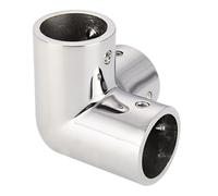 Marine Handrail 3-Way Connector - Stainless Steel Railing Fork Tee Socket, corosion-Resistant Boat Fitting | 3-Way Joint for Ship Guardrails Yacht Piping Dock Fencing | Marine Accessory for C