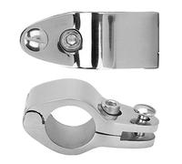 Marine Hardware Fittingen Tip - 2pcs Marine Jaw Slides Stainless Steel Boat Marine Hinged Upper Jaw Slide Hardware Fittings Bimini Top Hinge Rail Mount(20mm)
